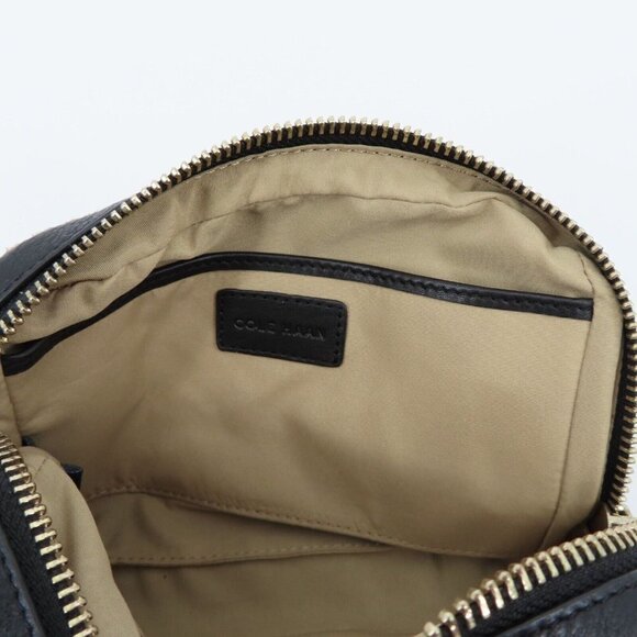 Cole Haan Python Snakeskin Print Genuine Leather Black Wristlet Handbag Purse - Picture 8 of 11